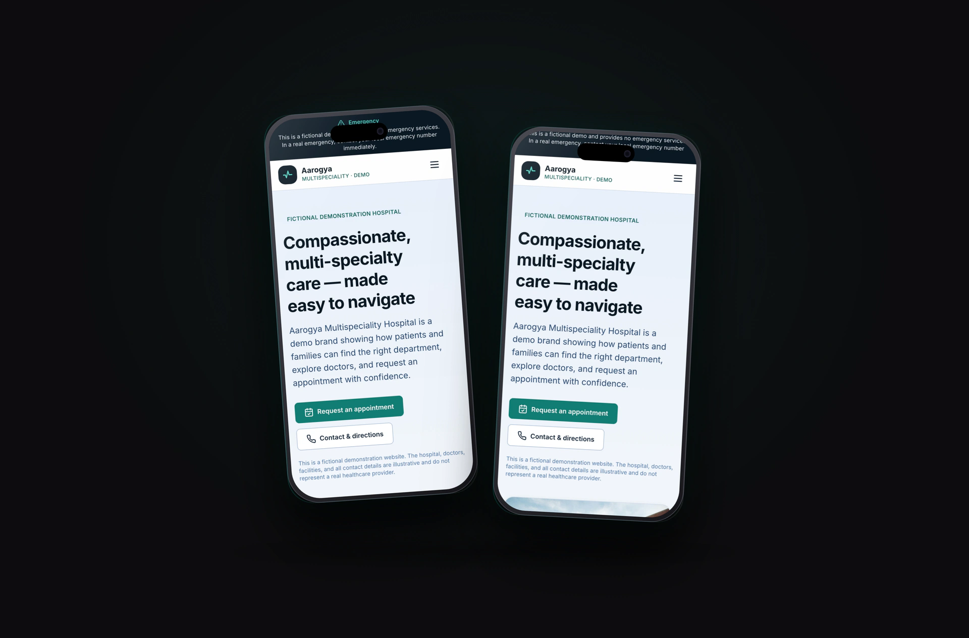 Aarogya Multispeciality Hospital Twin Mobile Phones