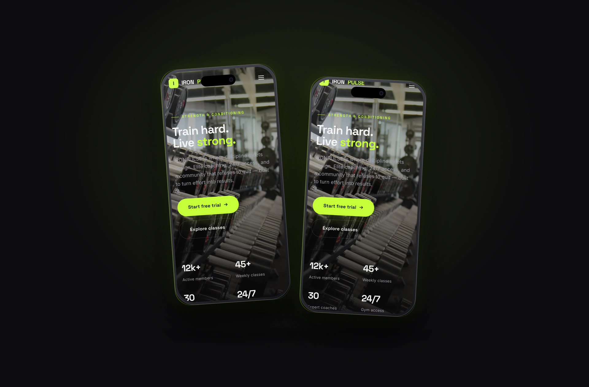IRONPULSE Twin Mobile Phones