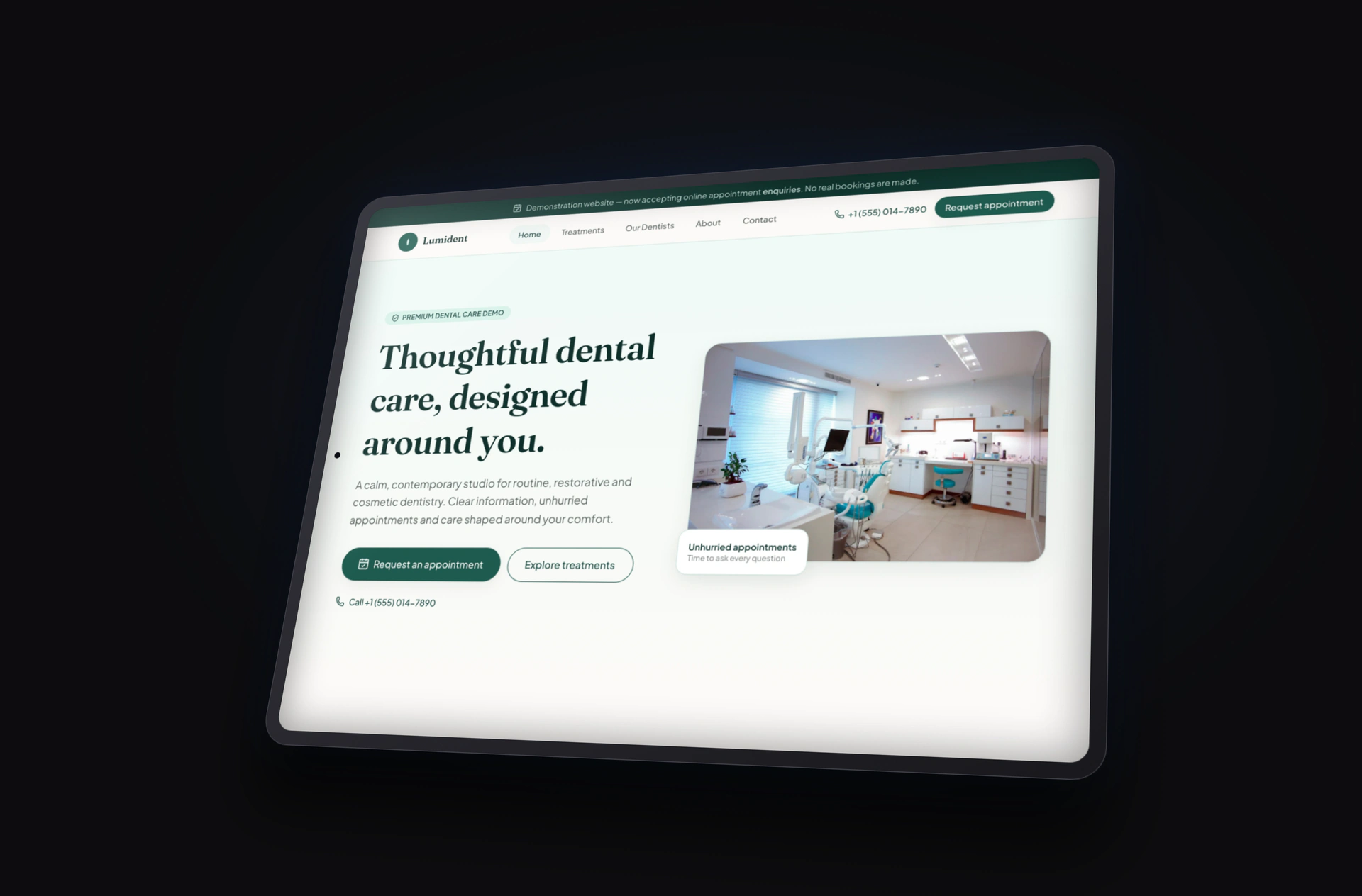 Lumident Dental Studio Isometric iPad Pro